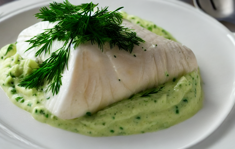 Allergy-Free Poached Halibut with Dill Sauce Recipe That's Quick and Easy