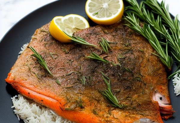 Allergy-Free Baked Trout with Lemon and Rosemary Recipe