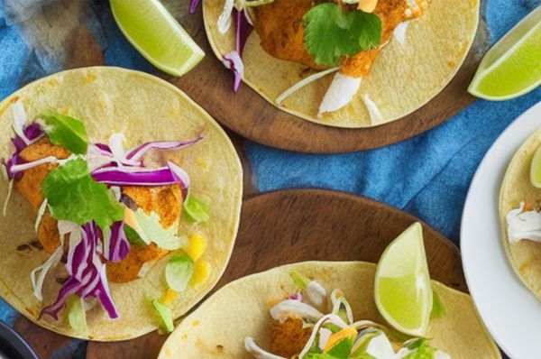Allergy-Free Fish Tacos with Cabbage Slaw Recipe for Four