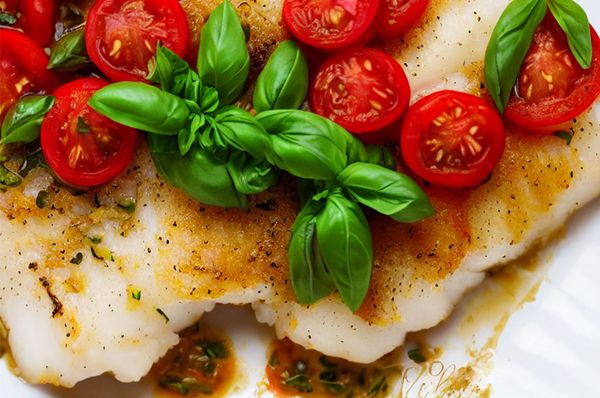 Easy and Allergy-Friendly Baked Cod with Tomato and Basil Recipe